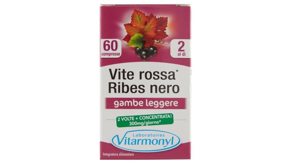 Laboratoires Vitarmonyl Vite rossa Ribes neo gambe leggere 60 compresse