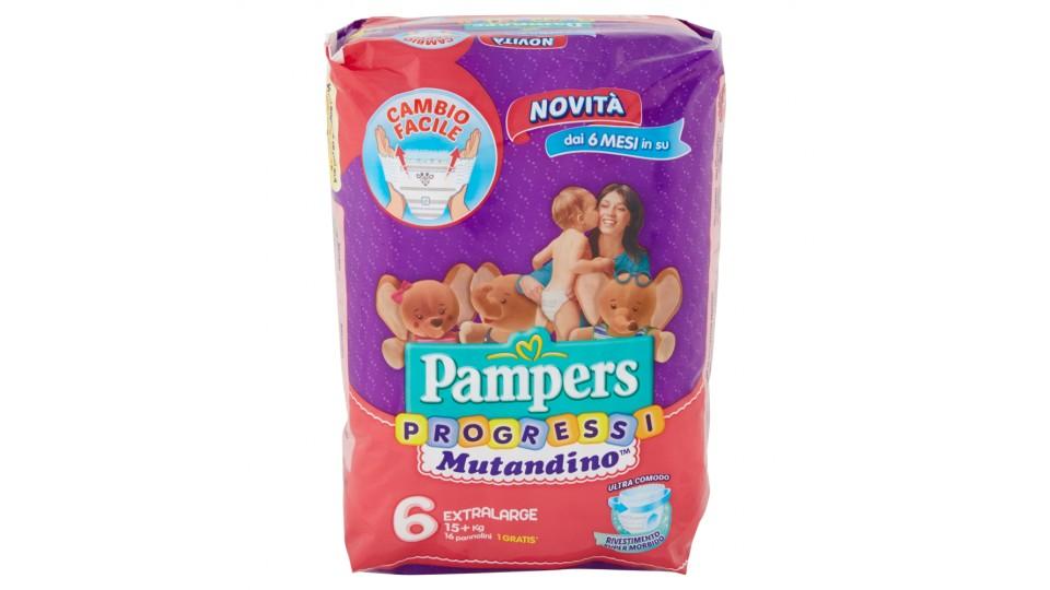 Pampers Progressi Mutandino Extralarge x16