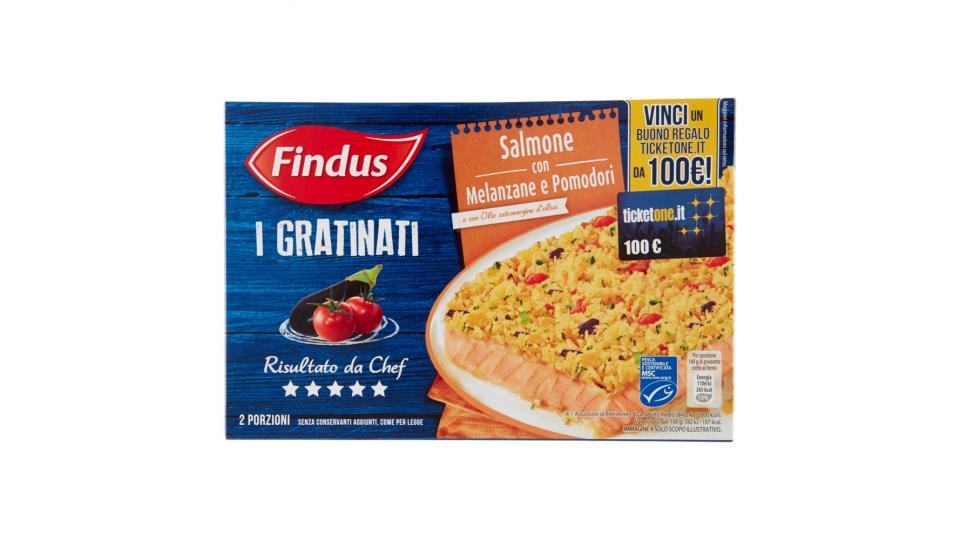 Findus I Gratinati Salmone con Melanzane e Pomodori