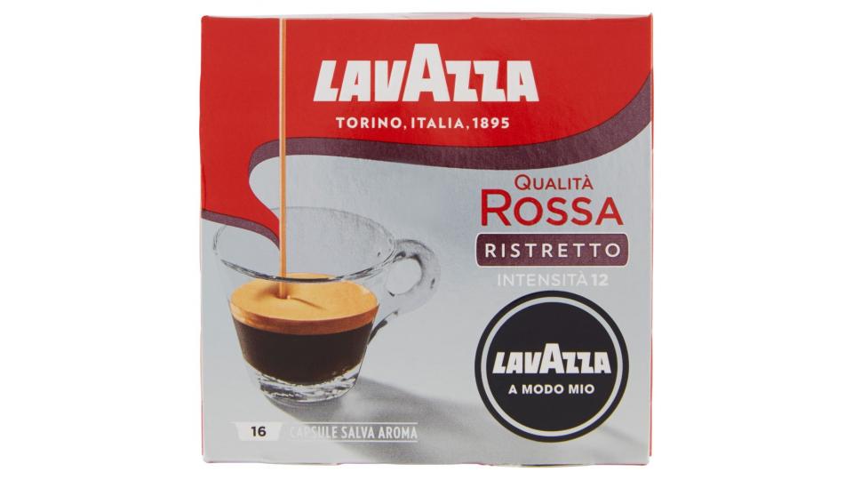 Lavazza A Modo Mio Qualità Rossa Ristretto 16 Capsule Salva Aroma