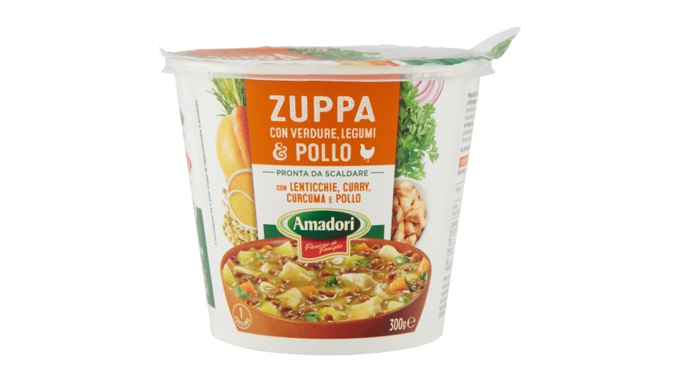 Amadori Zuppa con Verdure, Legumi & Pollo