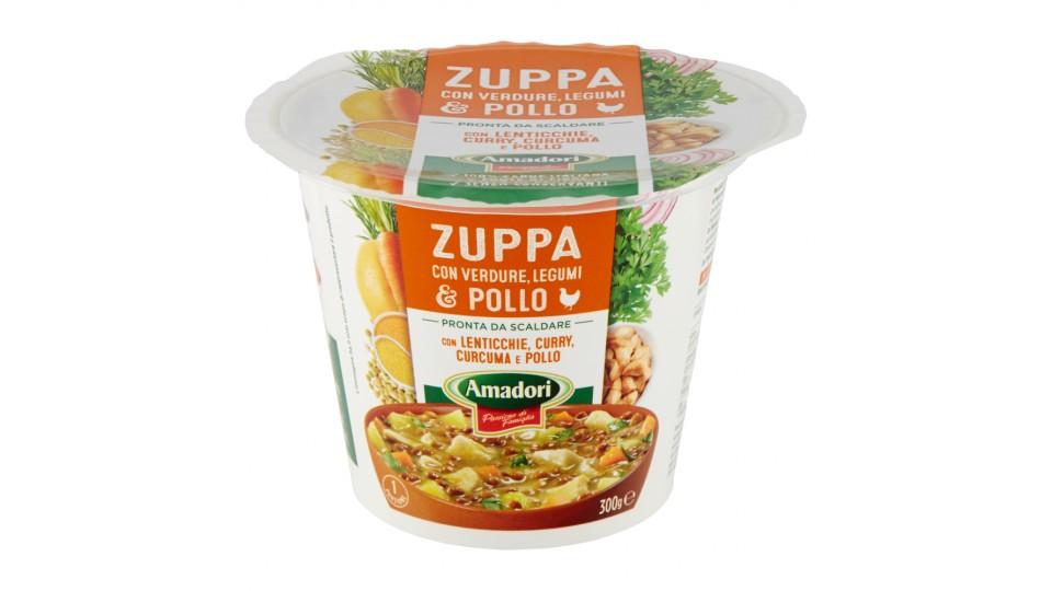 Amadori Zuppa con Verdure, Legumi & Pollo