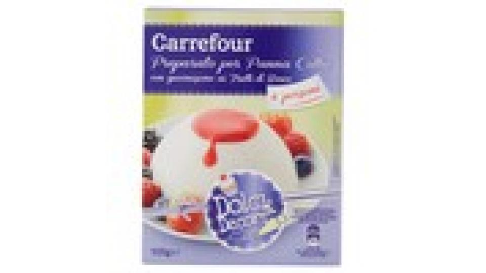 Carrefour Dolci & Decori Preparato per Panna Cotta con guarnizione ai Frutti di Bosco 65g + guar