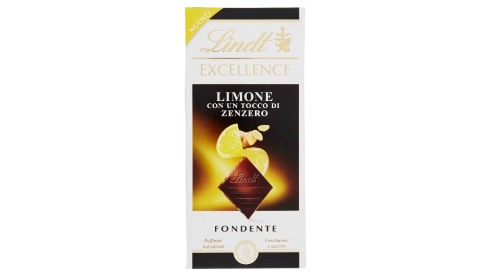 Lindt Excellence Limone con un Tocco di Zenzero Fondente