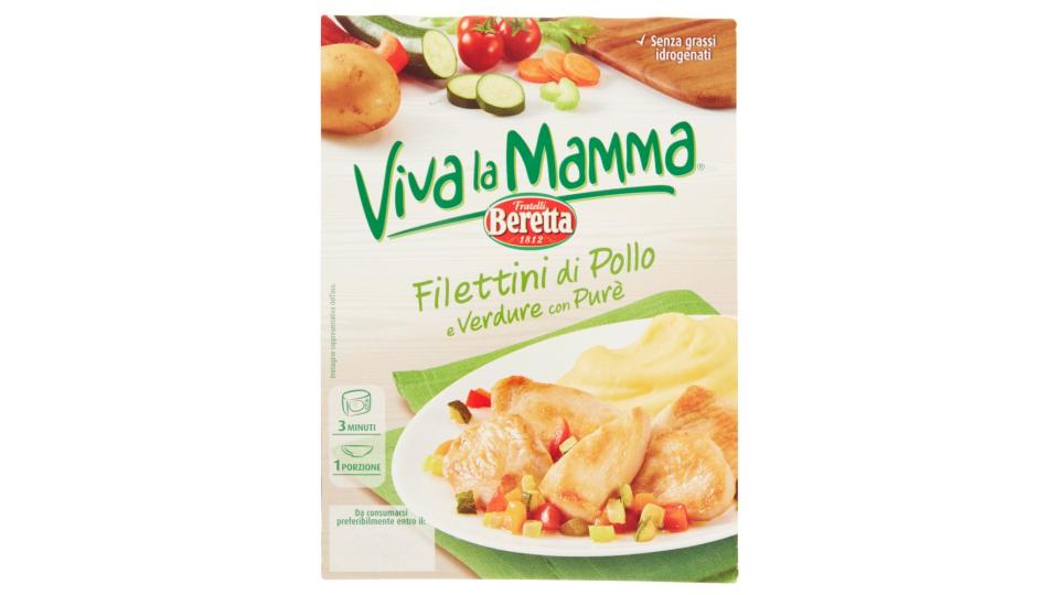 Viva la Mamma Filettini di Pollo e Verdure con Purè