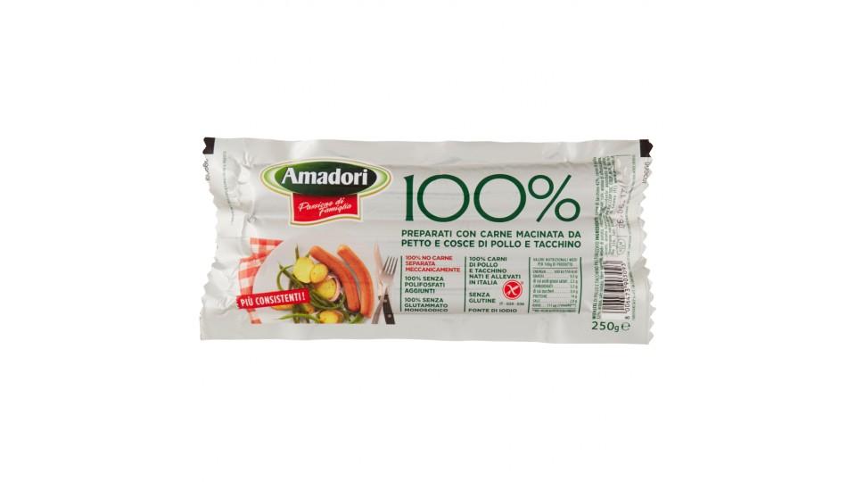 Amadori 100% Preparati con Carne Macinata da Petto e Cosce di Pollo e Tacchino