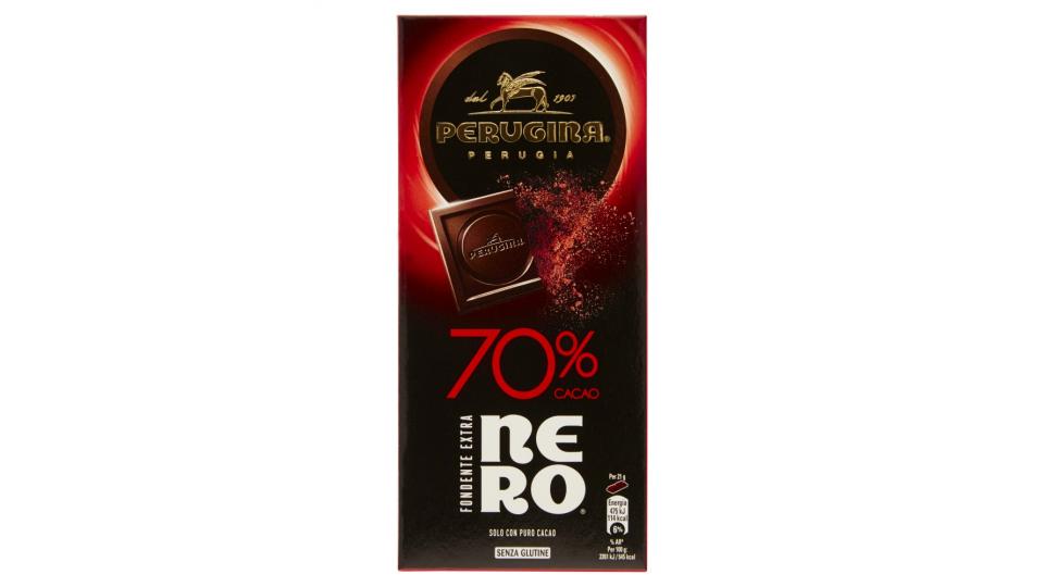 PERUGINA NERO Fondente Extra 70% Tavoletta di cioccolato fondente extra con 70% di cacao