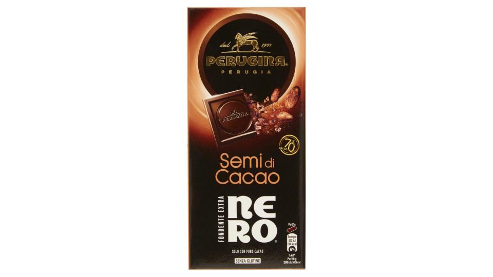 PERUGINA NERO Fondente Extra Semi di Cacao Tavoletta di cioccolato fondente con semi di cacao