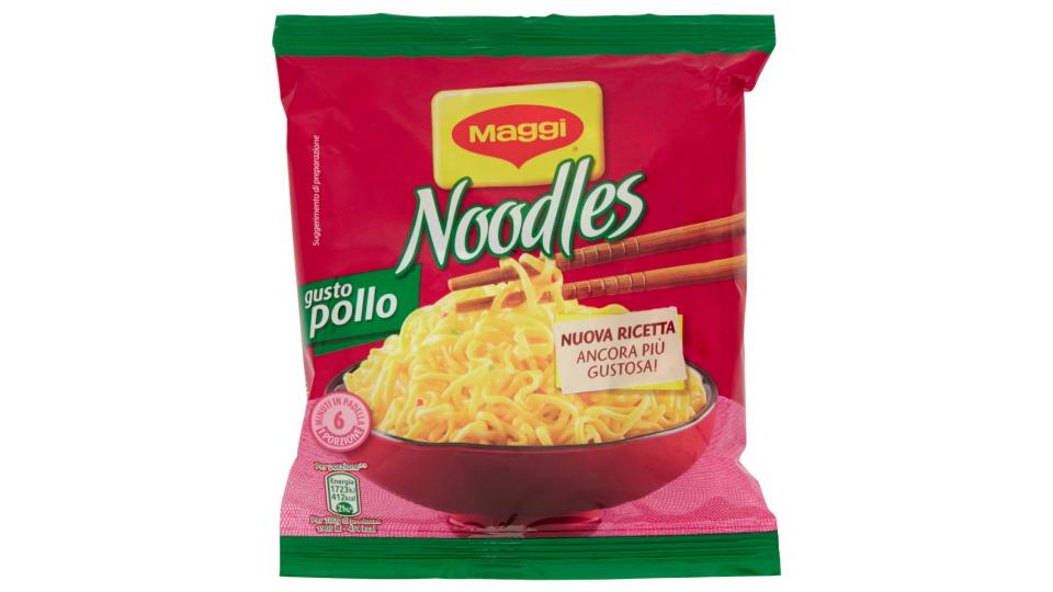 MAGGI NOODLES GUSTO POLLO Noodles istantanei e condimento al gusto Pollo