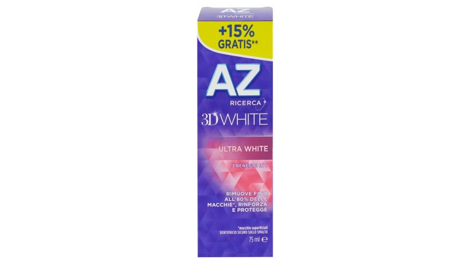 AZ Ricerca Dentifricio 3D White Ultra White 65 ml +