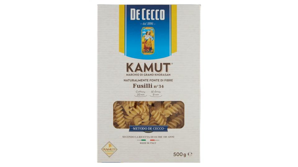 De Cecco Kamut Fusilli n°34