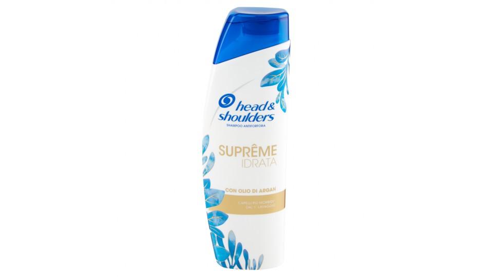 Head & Shoulders Shampoo Antiforfora Supreme Idrata con Olio di Argan