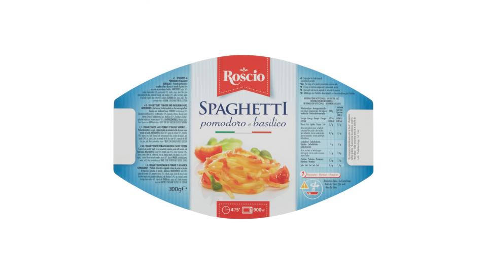 Roscio Spaghetti pomodoro e basilico