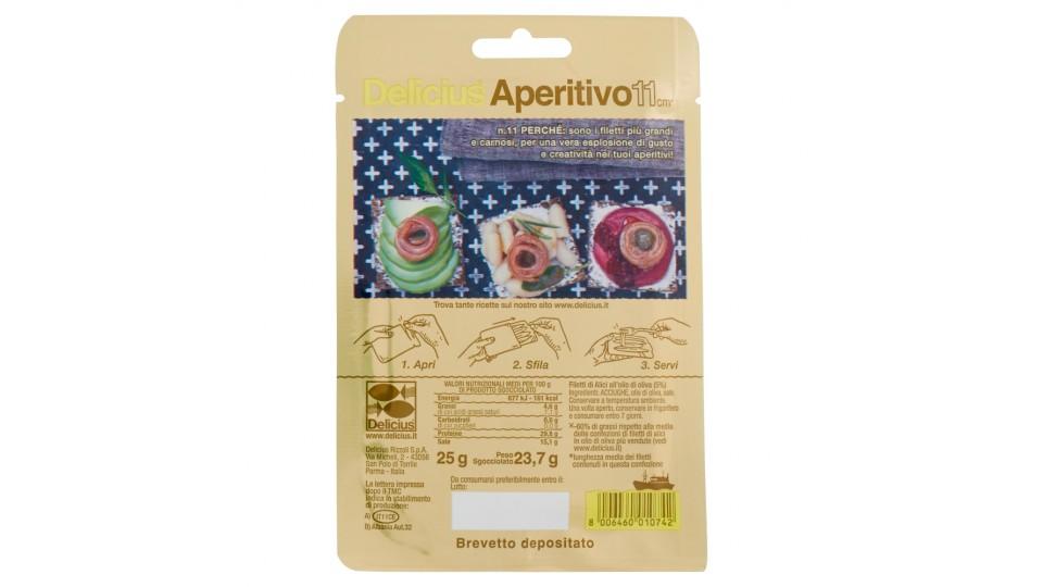 Delicius 'Aperitivo' 11 cm* Filetti di Alici all'olio d'oliva