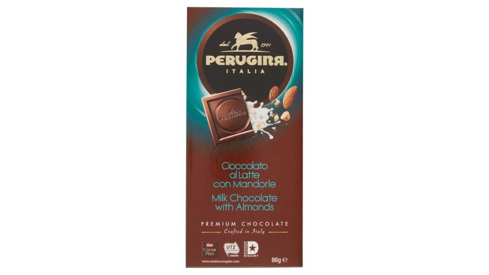 PERUGINA Latte con Mandorle Tavoletta di cioccolato al latte con mandorle