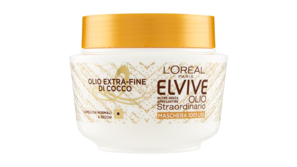 L'Or�al Paris Elvive Olio Fine di Cocco, Crema nutriente per capelli da normali a secchi