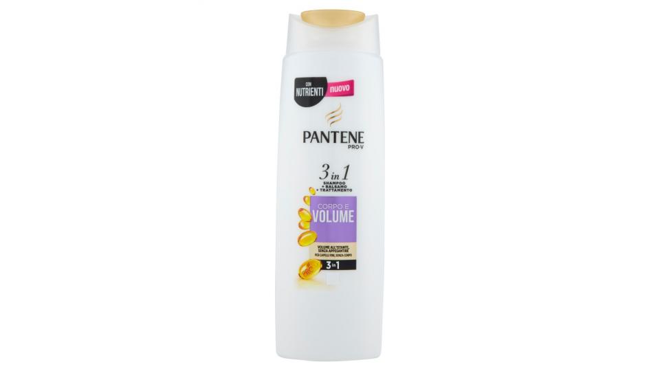 Pantene Pro-V 3in1 Shampoo+Balsamo+Trattamento Corpo & Volume