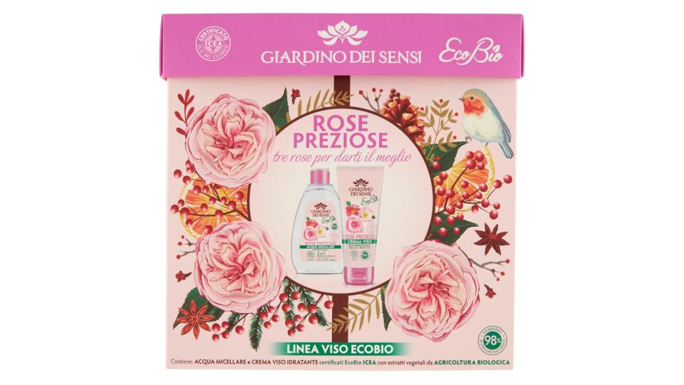 Giardino dei Sensi EcoBio Rose Preziose Acqua Micellare 150 ml + Crema Viso