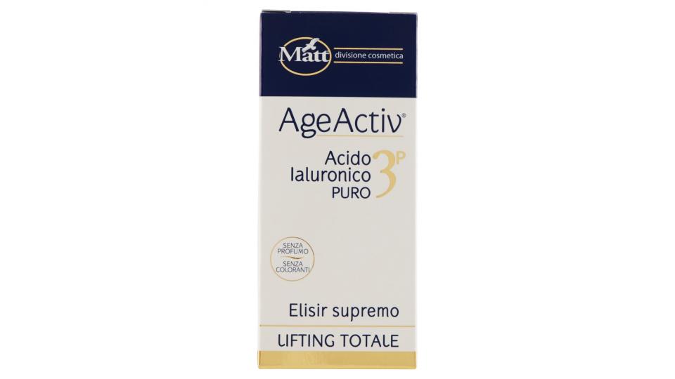 Matt divisione cosmetica AgeActiv Acido Ialuronico Puro 3P