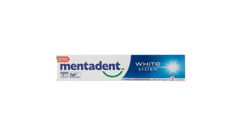 Mentadent dentifricio white system
