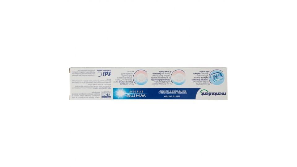 Mentadent dentifricio white system