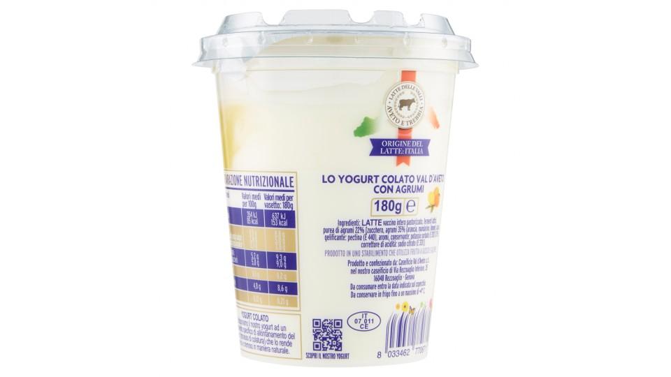 Caseificio Val d'Aveto lo Yogurt Colato con Agrumi