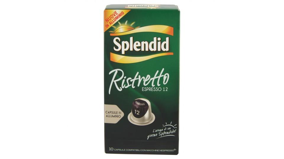 Splendid Ristretto Espresso 12 Capsule Compatibili con Macchine Nespresso*