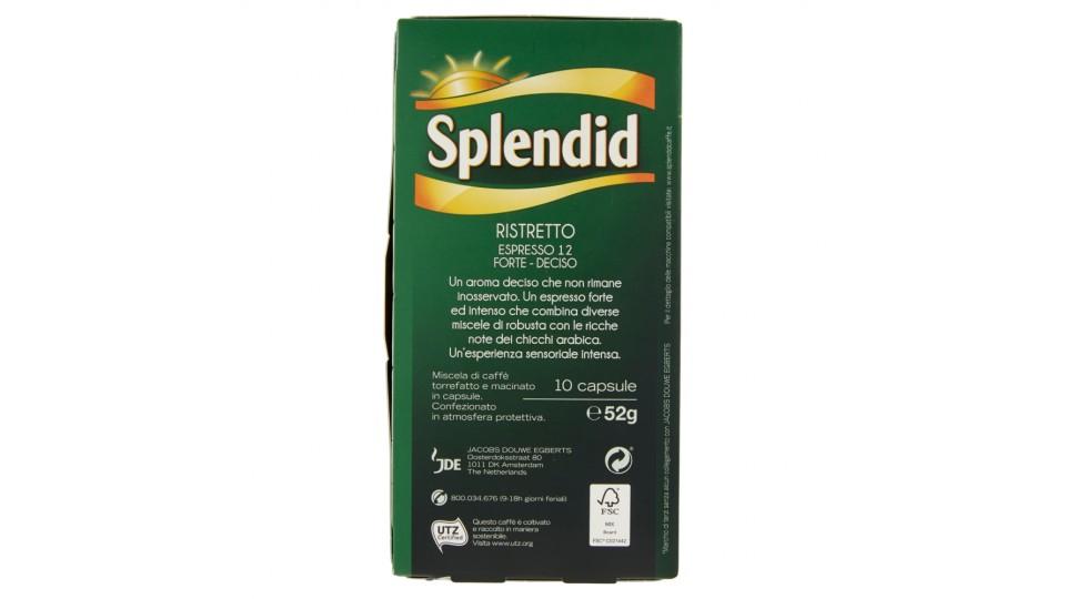 Splendid Ristretto Espresso 12 Capsule Compatibili con Macchine Nespresso*