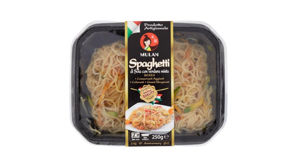 Mulan Spaghetti di Soia con verdura mista