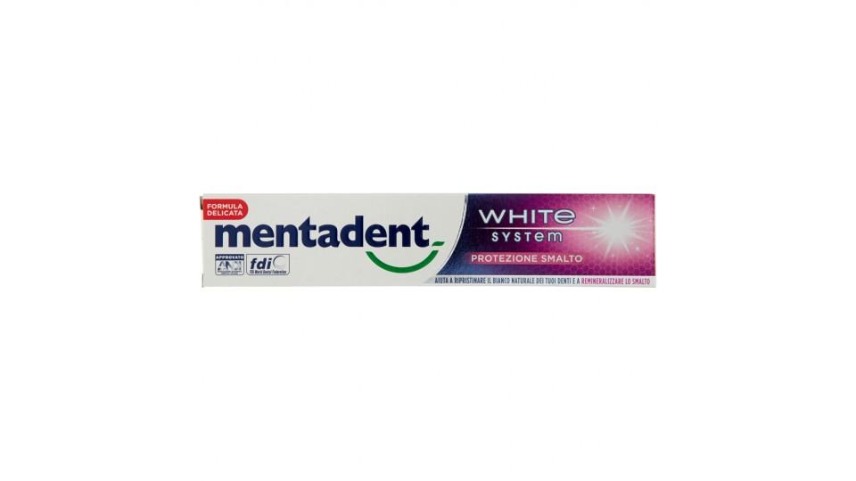 Mentadent dentifricio white protection smalto