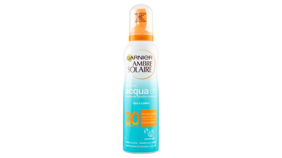 Garnier Ambre Solaire Spray Nebulizzatore Protettivo e Rinfrescante con Acqua Solare UV IP30