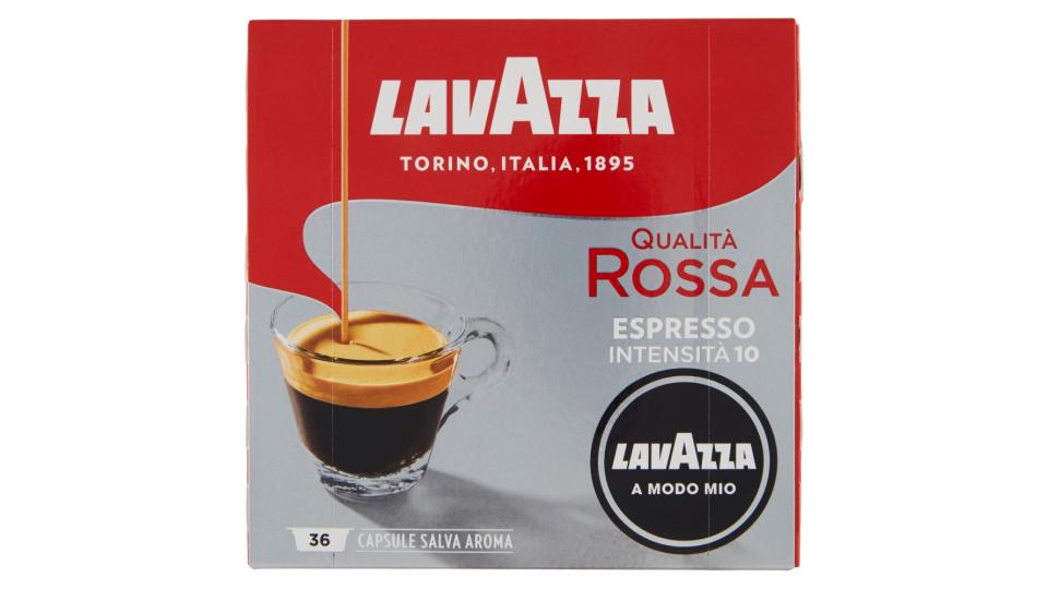 Lavazza A Modo Mio Qualità Rossa Espresso 36 Capsule Salva Aroma