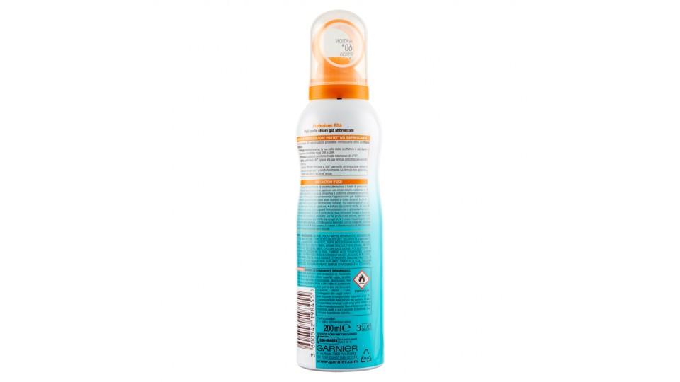 Garnier Ambre Solaire Spray Nebulizzatore Protettivo e Rinfrescante con Acqua Solare UV IP50
