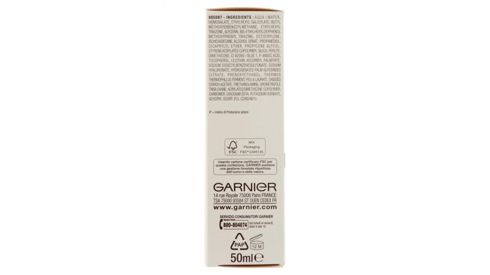 Garnier Ambre Solaire Crema Viso Gel UV Protettiva e Idratante, per pelli chiare, IP50+