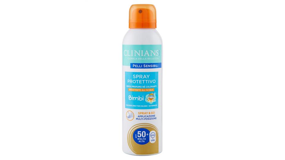 Clinians Pelli Sensibili Spray Protettivo Bimbi SPF 50 Molto Alta