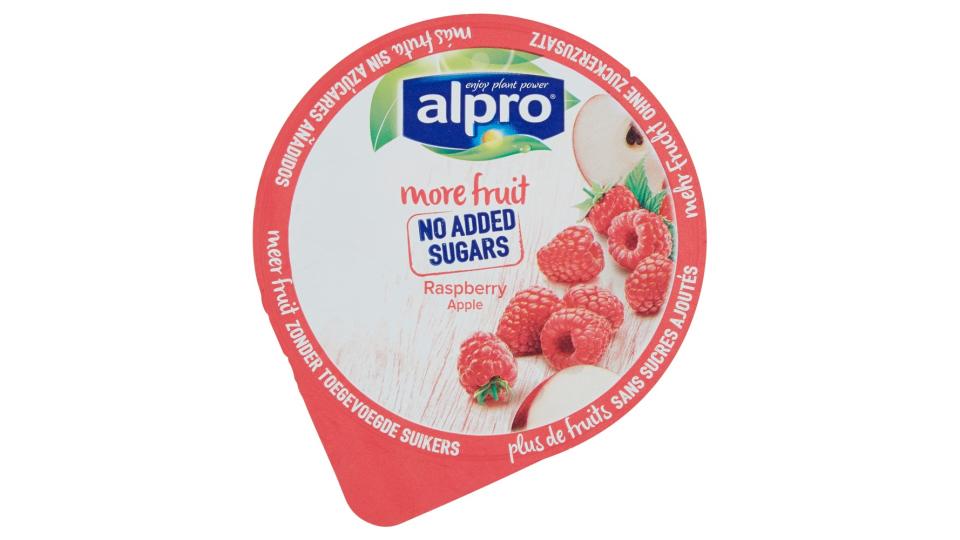 alpro più frutta* No Zuccheri Aggiunti Lampone Mela