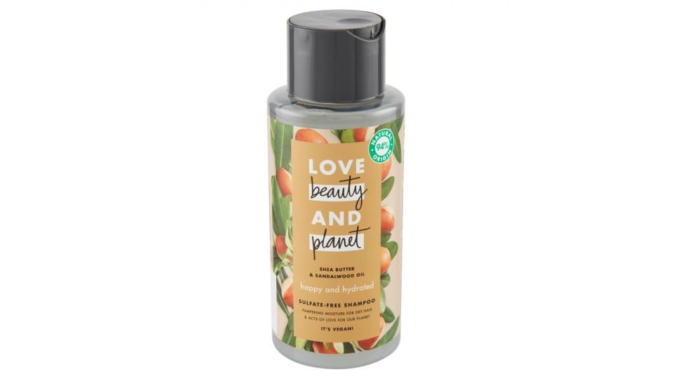 Love beauty and planet happy and hydrated Sulfate-Free Shampoo