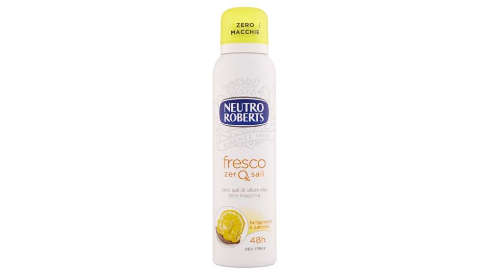 Neutro Roberts fresco zero% sali bergamotto e zenzero Deo Spray