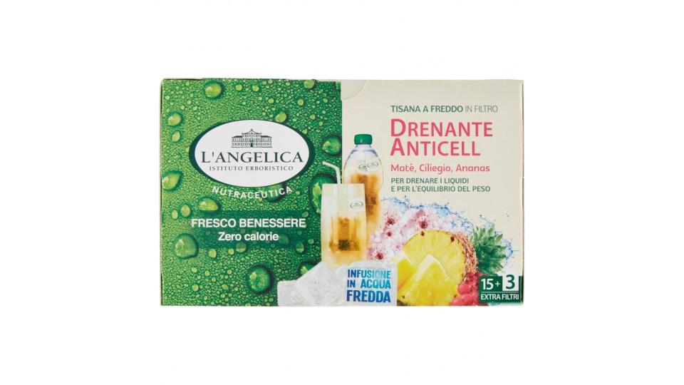 L'Angelica Nutraceutica Tisana a Freddo in Filtro Drenante Anticell 18 Filtri