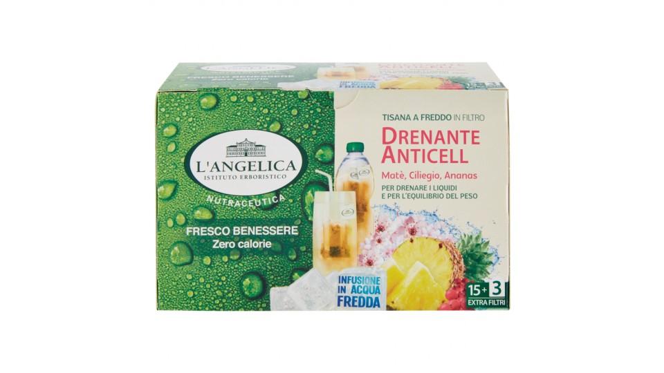L'Angelica Nutraceutica Tisana a Freddo in Filtro Drenante Anticell 18 Filtri