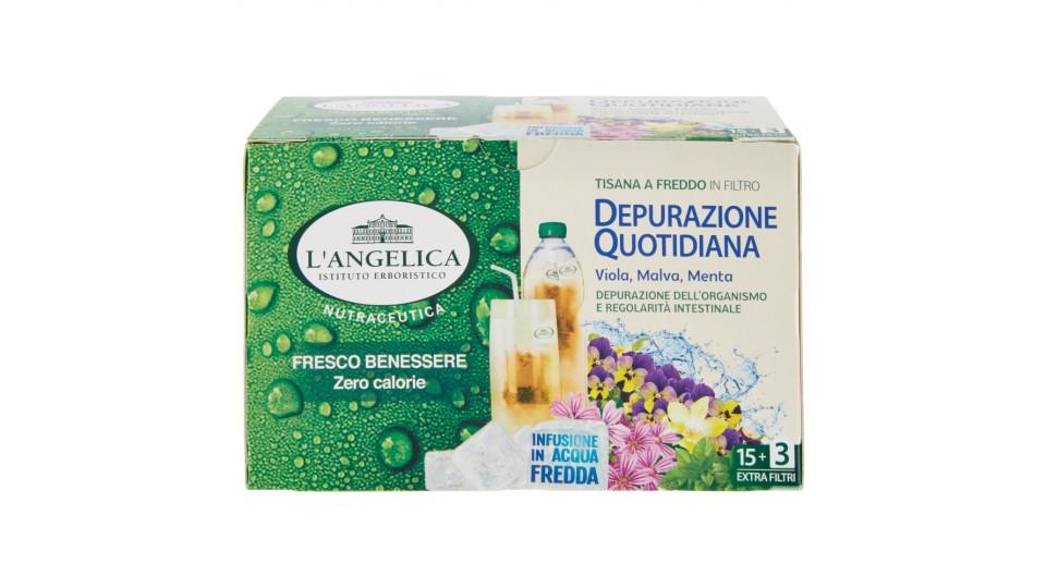L'Angelica Nutraceutica Tisana a Freddo in Filtro Depurazione Quotidiana 18 Filtri