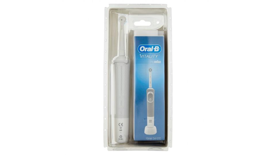 Oral-B Power Spazzolino Elettrico Vitality Timer CrossAction Bianco