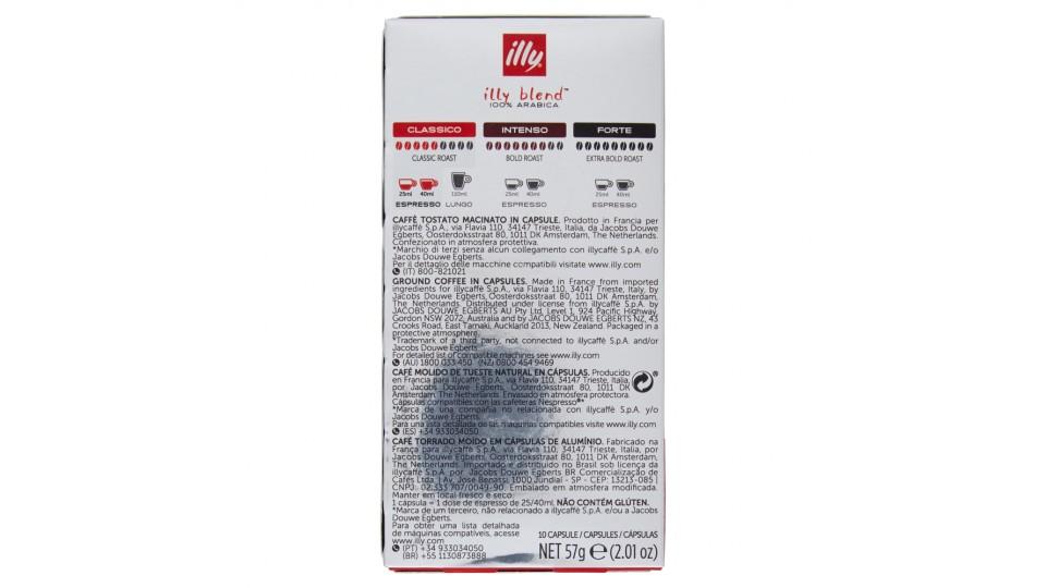 illy Classico Espresso 10 Capsule Compatibili con le Macchine Nespresso*