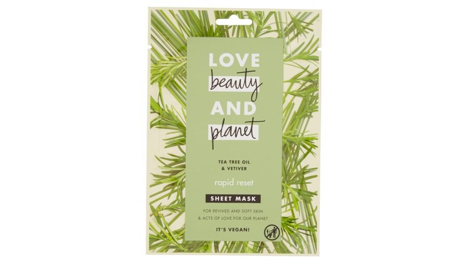 Love beauty and planet rapid reset Sheet Mask