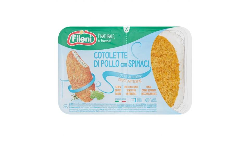 Fileni Cotolette di Pollo con Spinaci