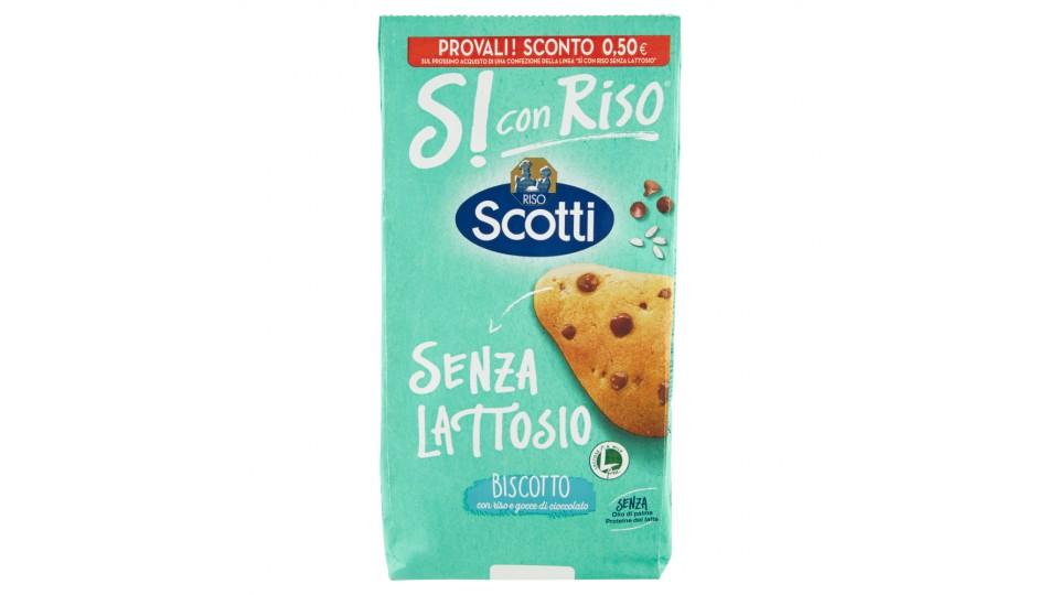 Riso Scotti Si con Riso Senza Lattosio Biscotto con riso e gocce di cioccolato