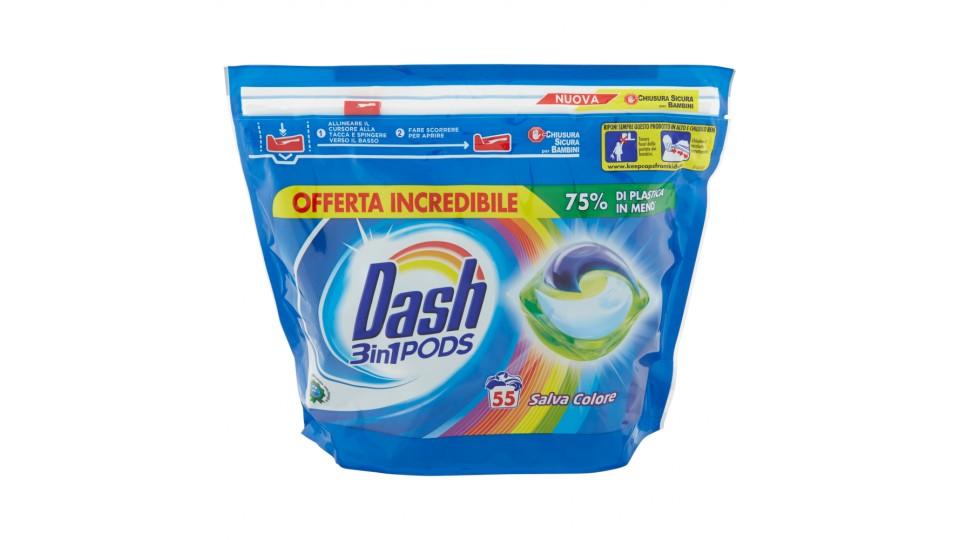 Dash PODS 3in1 Detersivo Lavatrice in Monodosi Salva Colore