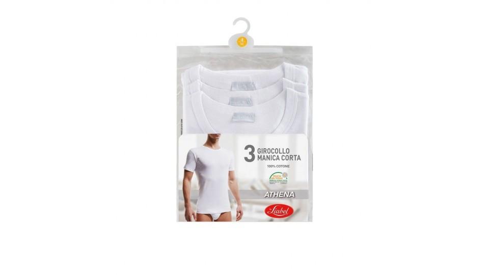 3 TSHIRT UOMO GIROCOLLO  IV-VII BIANCO