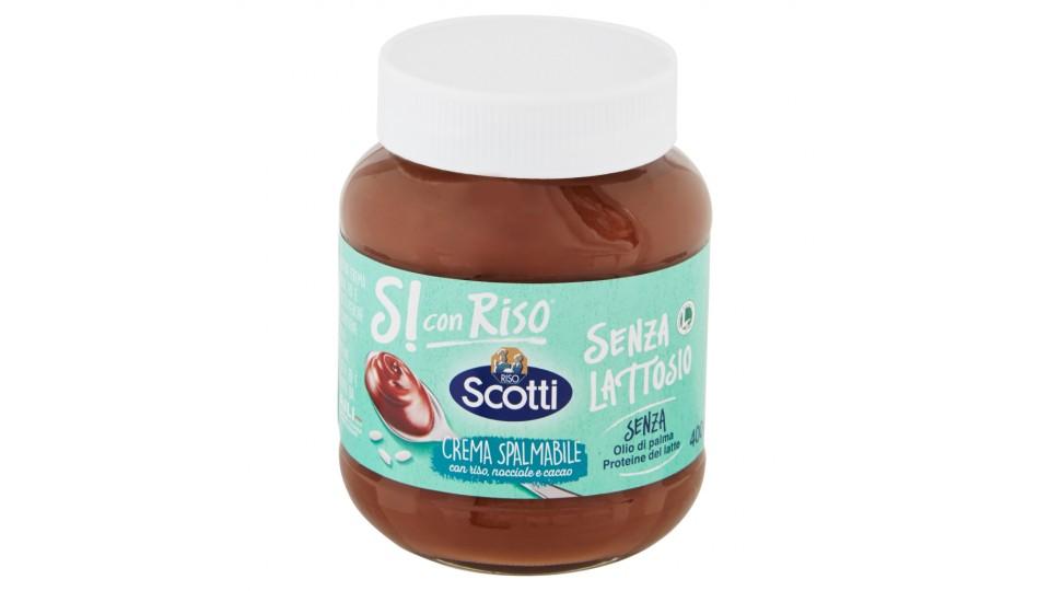 Riso Scotti Si con Riso Senza Lattosio Crema Spalmabile con riso, nocciole e cacao