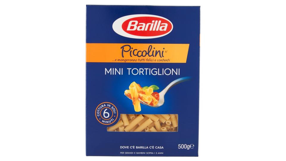 Barilla - Piccolini, Mini Tortiglioni, Pasta di Semola di Grano Duro